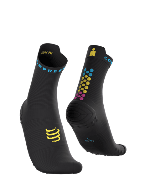 COMPRESSPORT Skarpetki do biegania krótkie PRORACING SOCKS V4 RUN HIGH IRONMAN 2026 black