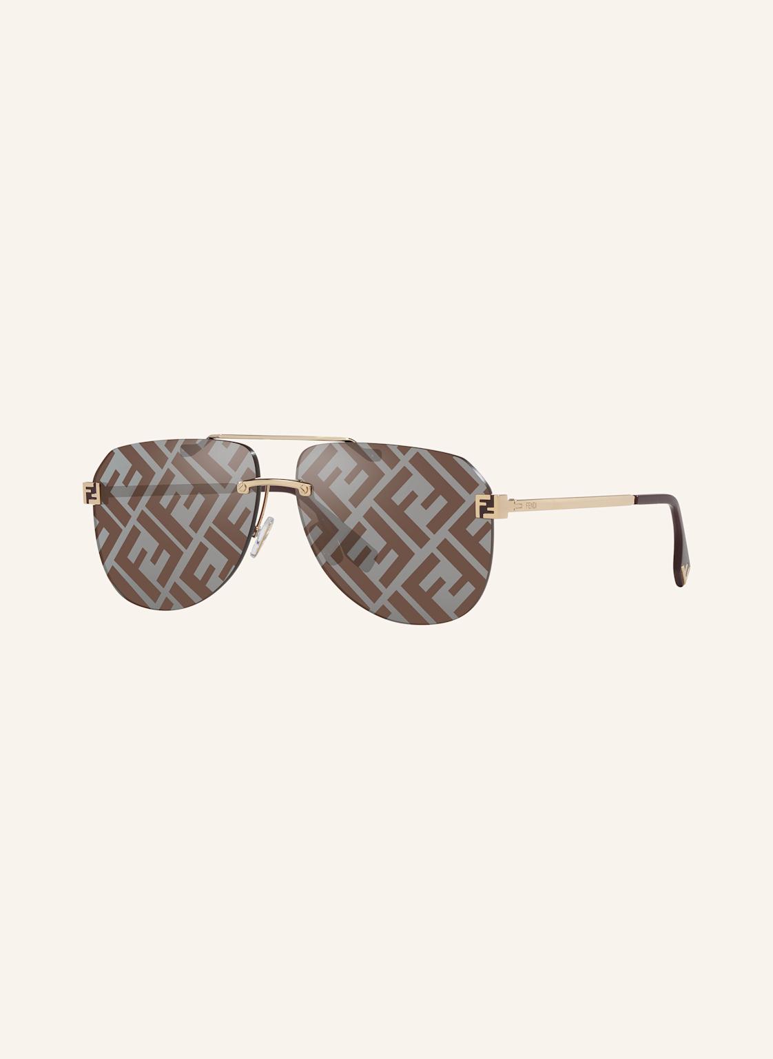 Fendi Okulary Przeciwsłoneczne fn000745 gold