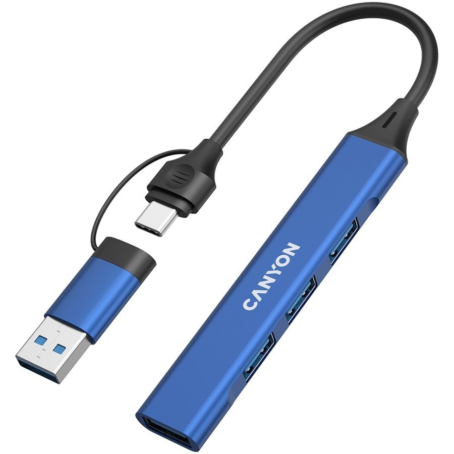 CANYON 4w1 USB-A/C Niebieski CNS-TDS02BL