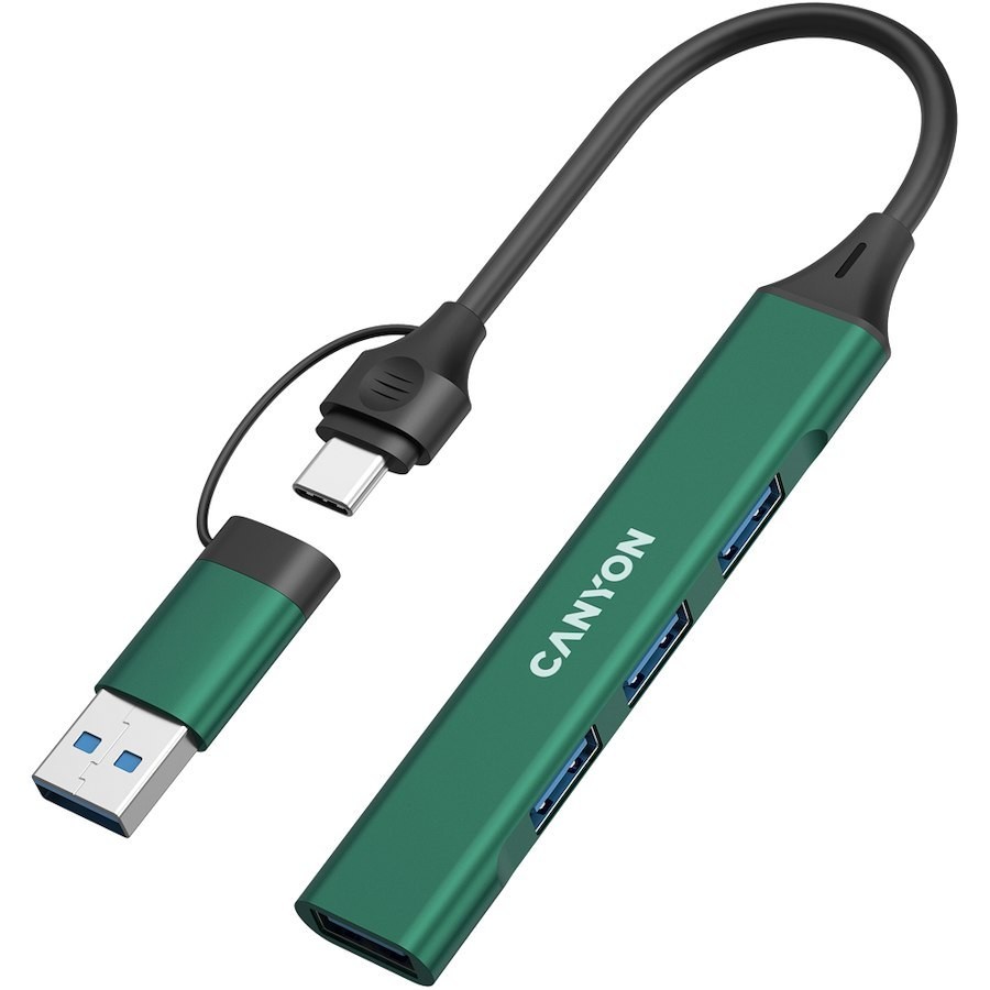 CANYON 4w1 USB-A/C Zielony CNS-TDS02GR