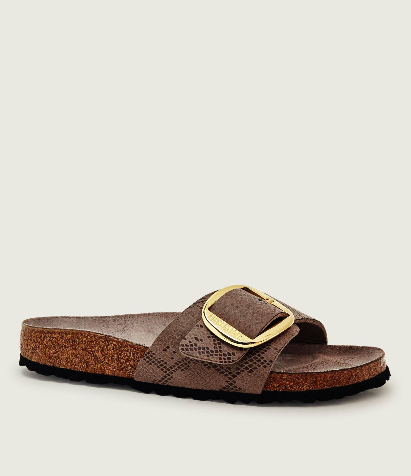 Birkenstock Klapki Madrid Big Buckle z dodatkiem skóry regular fit