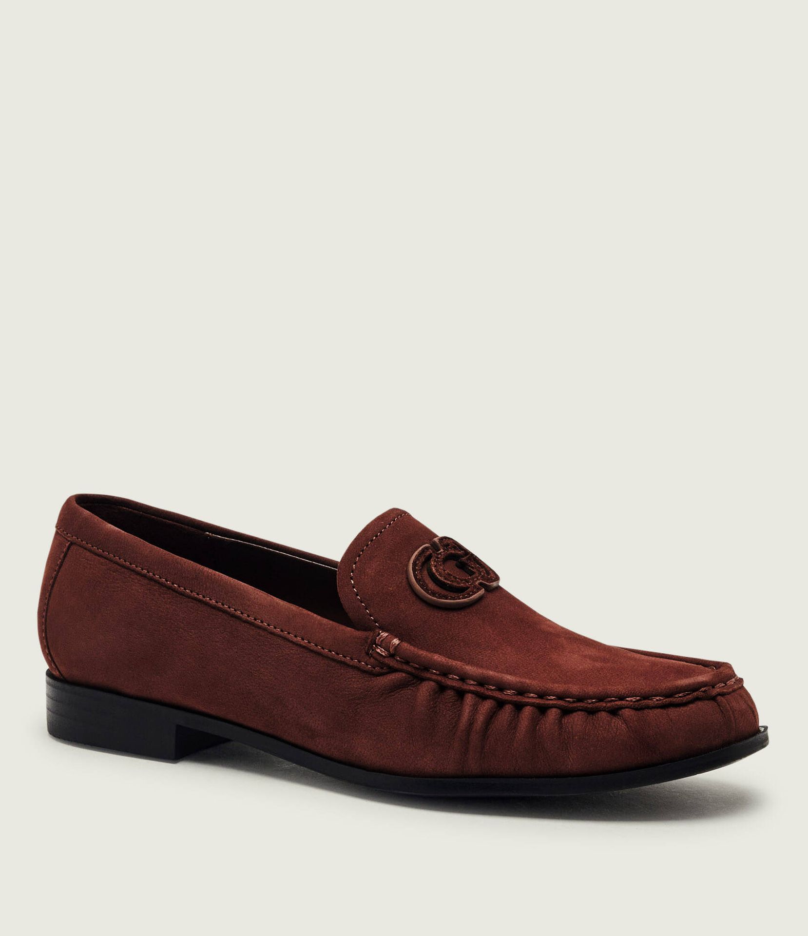 Guess Skórzane loafersy Belda