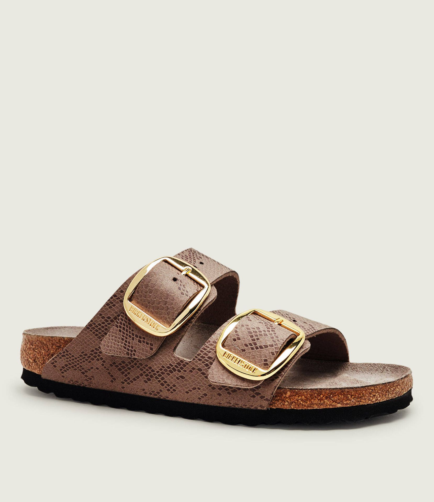 Birkenstock Klapki Arizona Big Buckle z dodatkiem skóry narrow fit