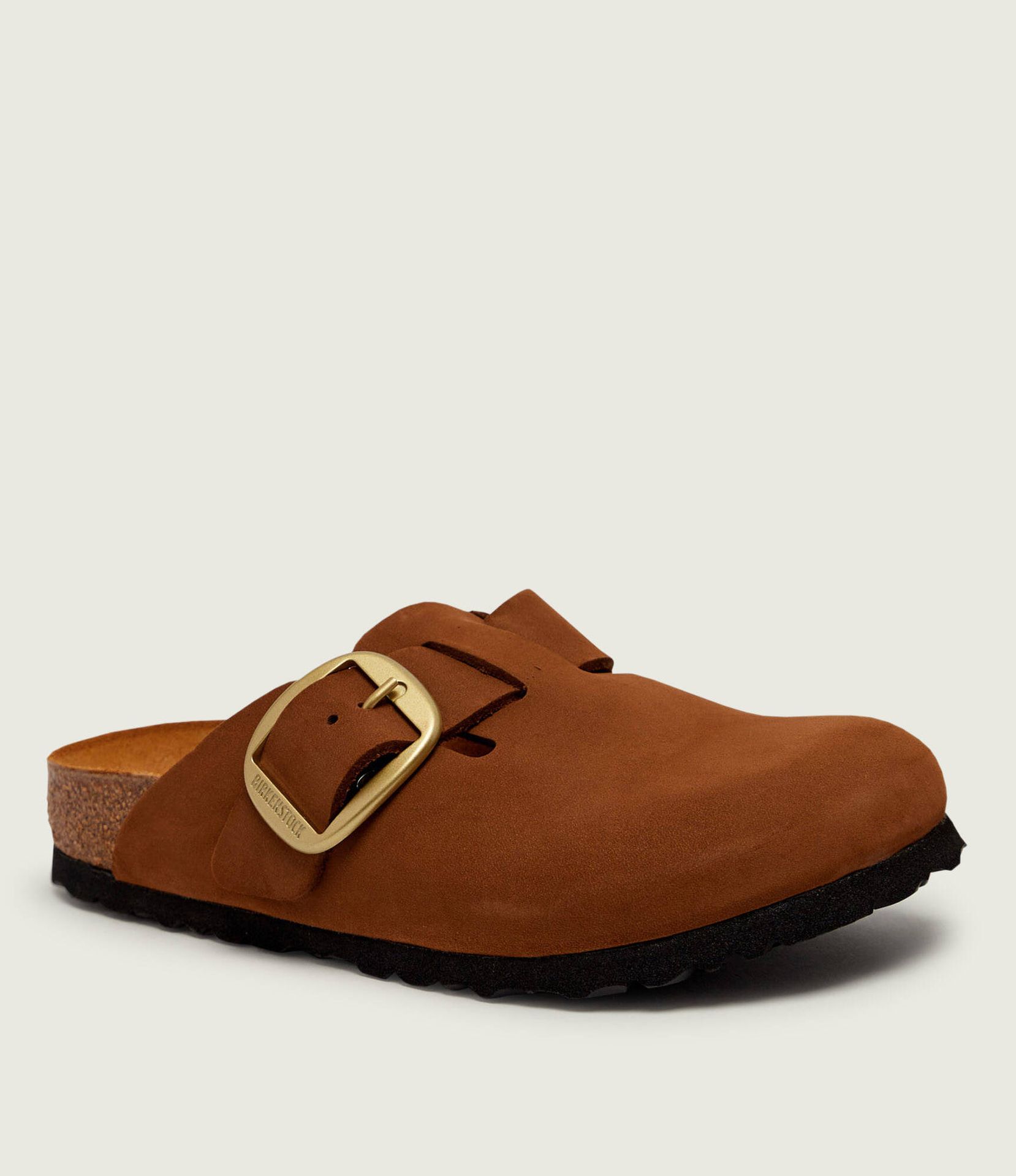 Birkenstock Skórzane mule Boston Big Buckle narrow fit