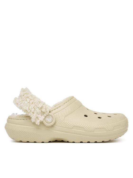 Crocs Klapki Classic Fleece Lined Clog Quartz 211396 Beżowy