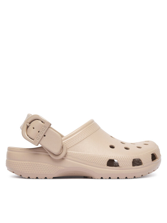Crocs Klapki Classic Enamel Buckle Clog 213347 Beżowy