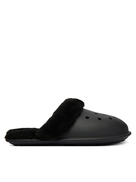 Crocs Kapcie Classic Fuzz Scuff 212143 Czarny