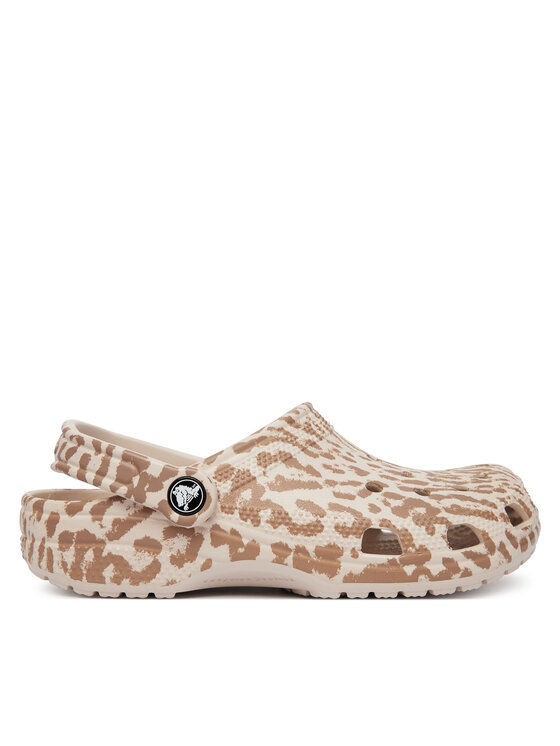 Crocs Klapki Classic Pop Animal Clogs 214153 Beżowy