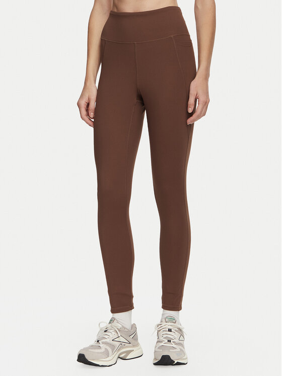 Reebok Legginsy RK25975CCW Brązowy Slim Fit