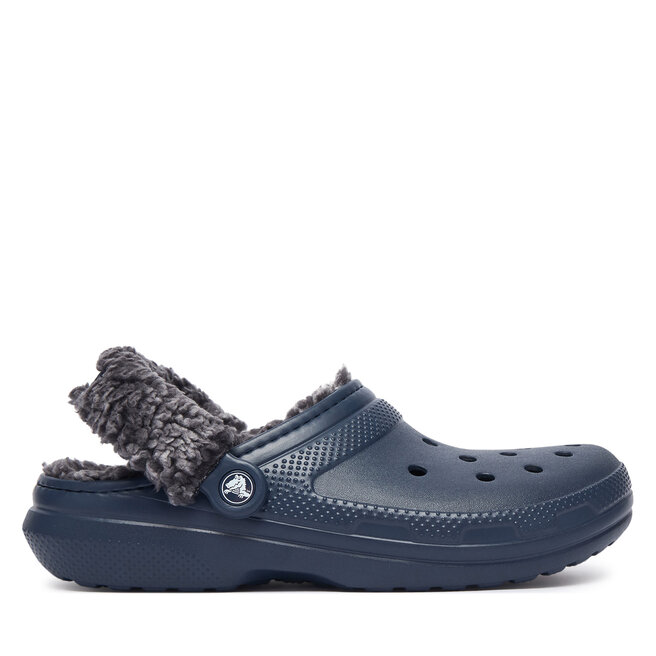 Klapki Crocs Classic Fleece Lined Clog Quartz 211396 Granatowy