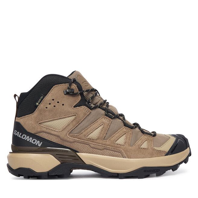 Trekkingi Salomon X Ultra 360 Leather Mid Gtx L49158300 Brązowy