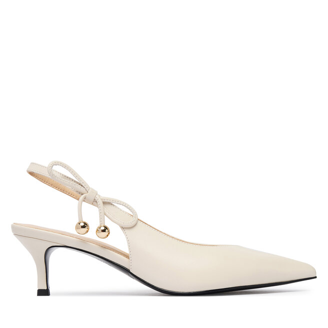 Czółenka Furla Poppy Slingback YM24FPO X30000 CN 1704S Kremowy