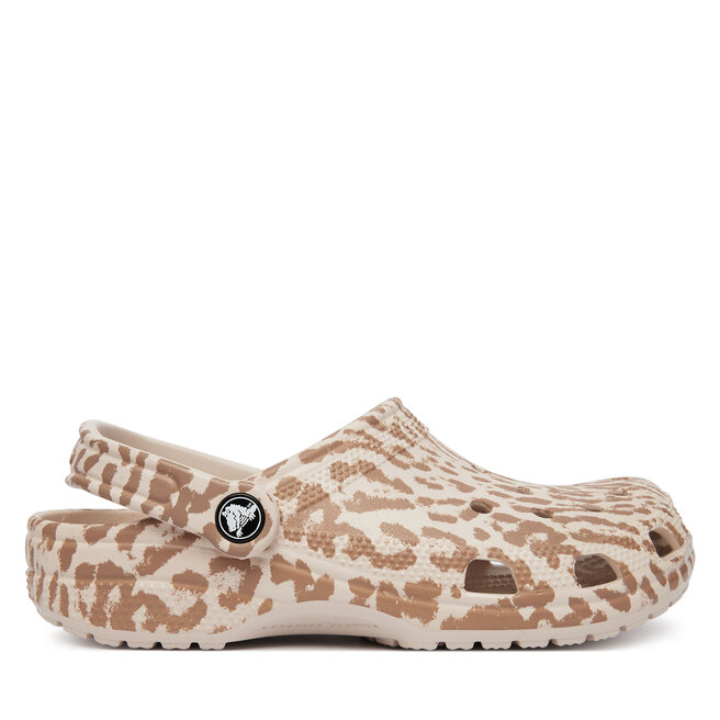 Klapki Crocs Classic Pop Animal Clogs 214153 Beżowy