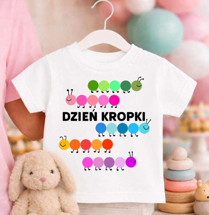 Koszulka na DZIEŃ KROPKI dla dziewczynki