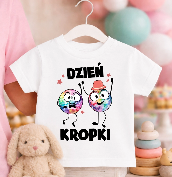 Koszulka na DZIEŃ KROPKI dla dziewczynki