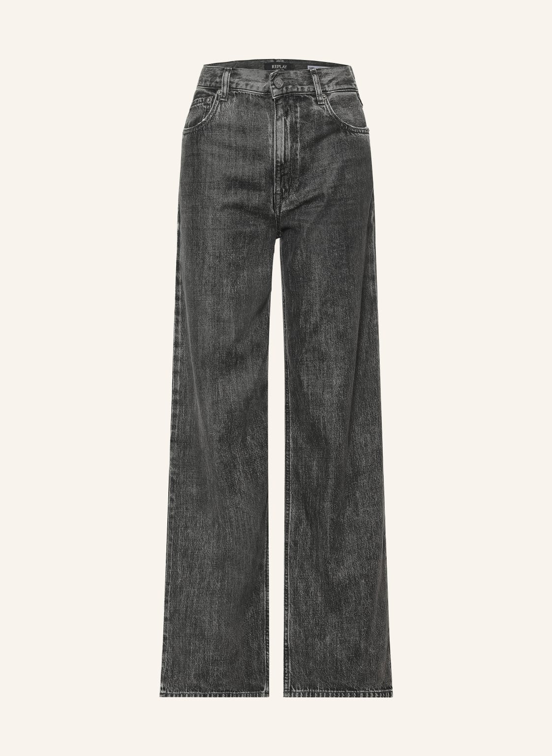 Replay Jeansy Wide Leg Cary grau
