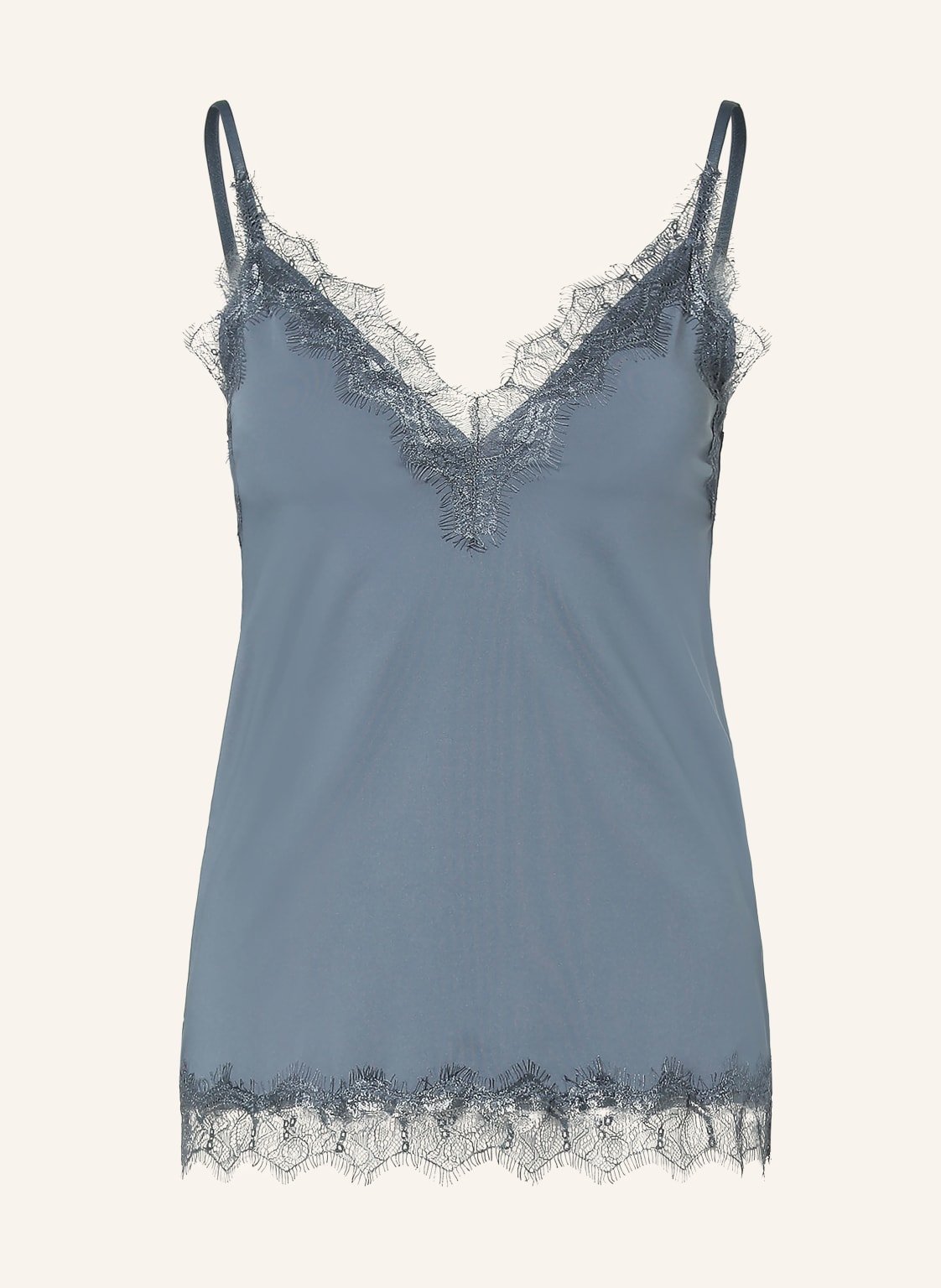 Rosemunde Top Billie Z Koronkowym Obszyciem blau