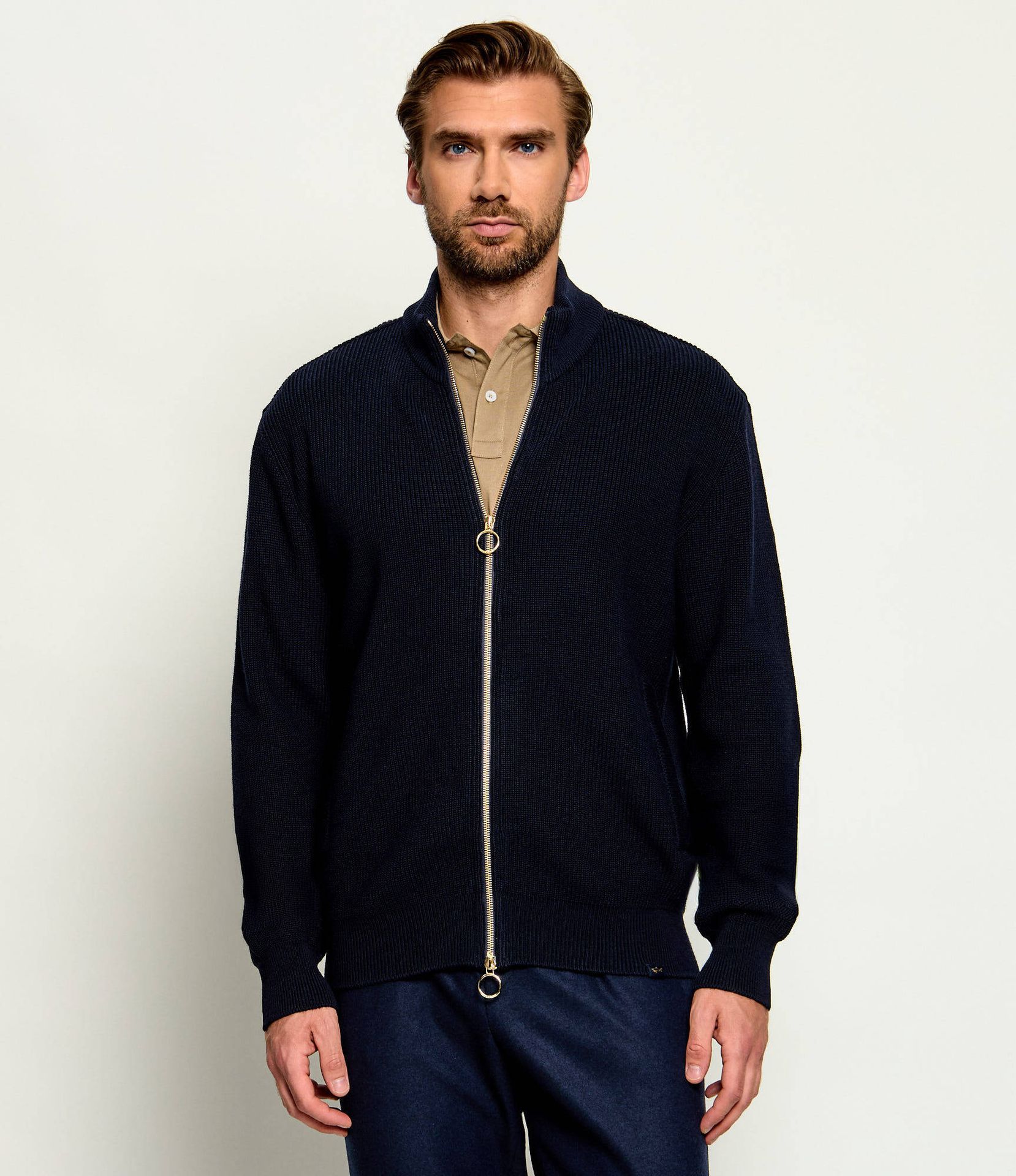 Paul&Shark Sweter Regular Fit z dodatkiem wełny