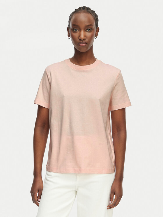 Calvin Klein T-Shirt 20s Classic Logo LV147C857G Różowy jasny Regular Fit