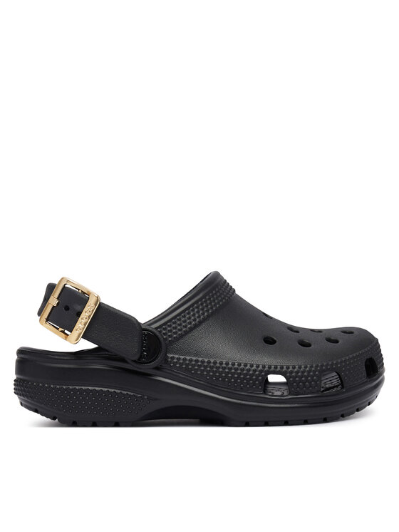Crocs Klapki Classic Metallic Buckle Clog K 214228 Czarny