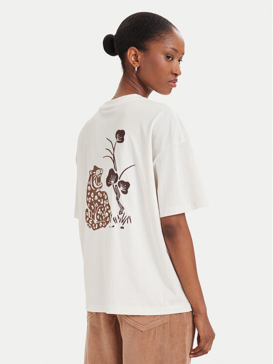 Napapijri T-Shirt S-Aral NP0A8A6N Kremowy Regular Fit