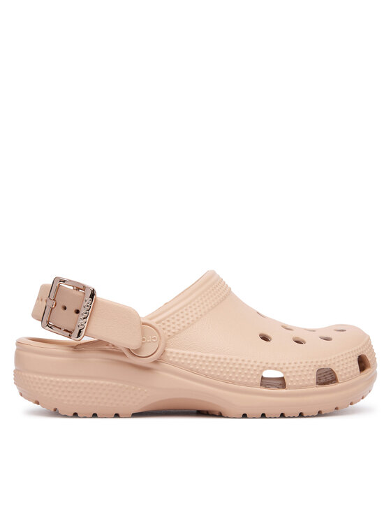 Crocs Klapki Classic Metallic Buckle Clog K 214228 Beżowy