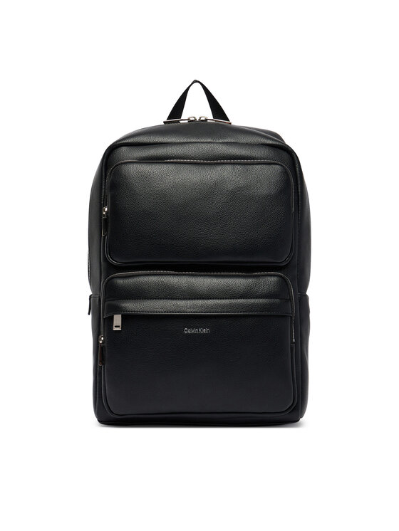 Calvin Klein Plecak Raised Double Pocket Backpack LV04D3493G Czarny