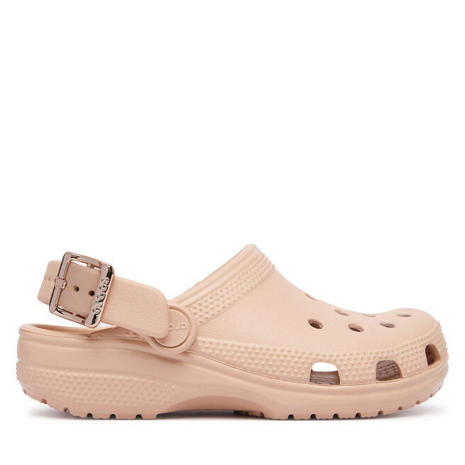 Klapki Crocs Classic Metallic Buckle Clog K 214228 Beżowy