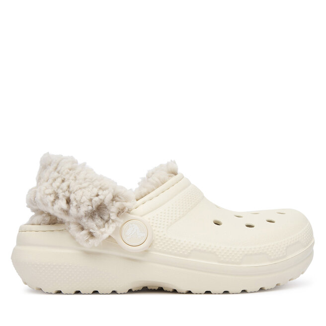 Klapki Crocs Classic Fleece Lined Clog K 212856 Beżowy
