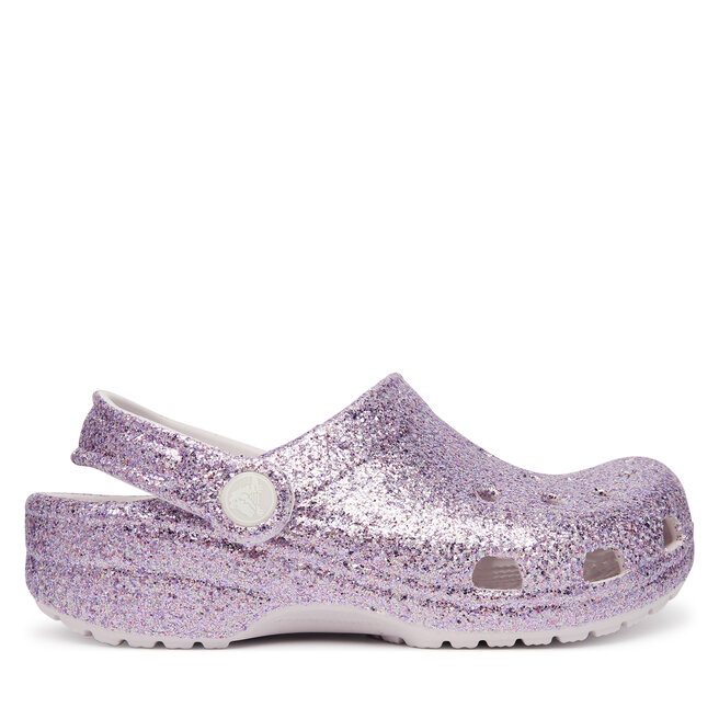 Klapki Crocs Classic Chunky Glitter Clog K 211939 Fioletowy