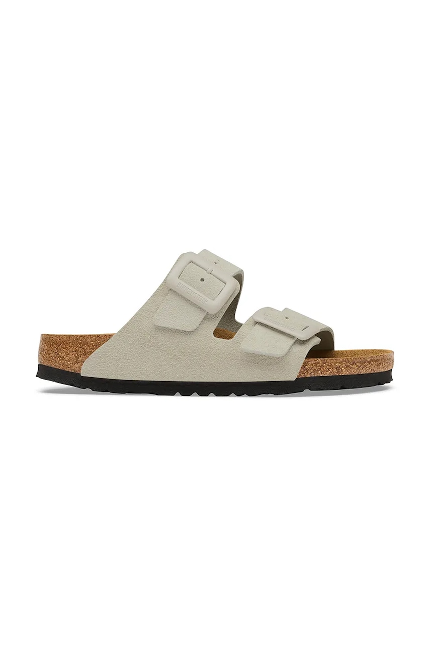 Birkenstock Arizona Suede Cushion Buckle klapki damskie zamszowe