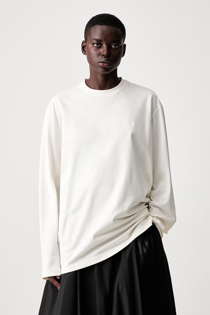 Y-3 longsleeve damski bawełniany U LS TEE