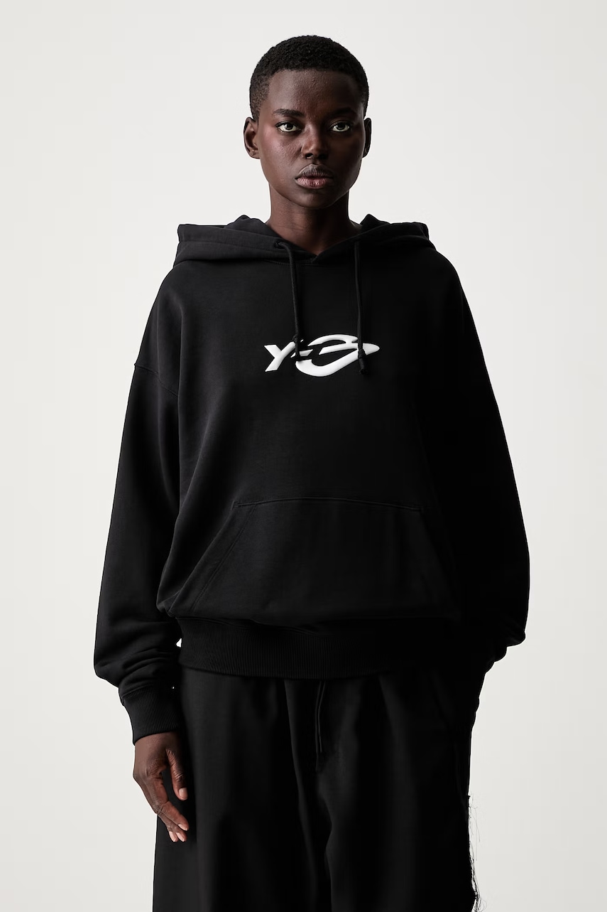 Y-3 LIQUID LG FT HD bluza z kapturem bawełniana damska