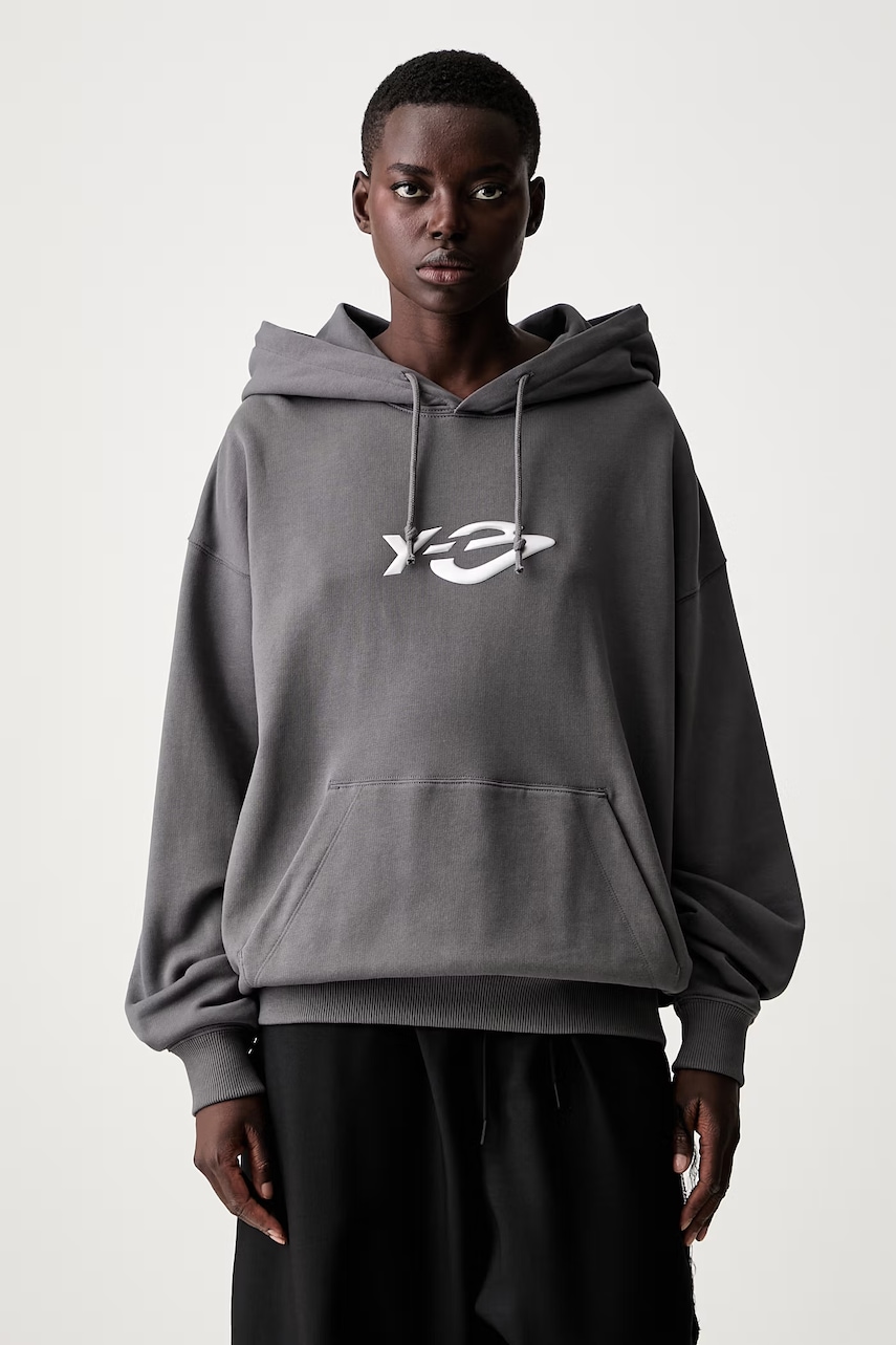 Y-3 LIQUID LG FT HD bluza z kapturem bawełniana damska