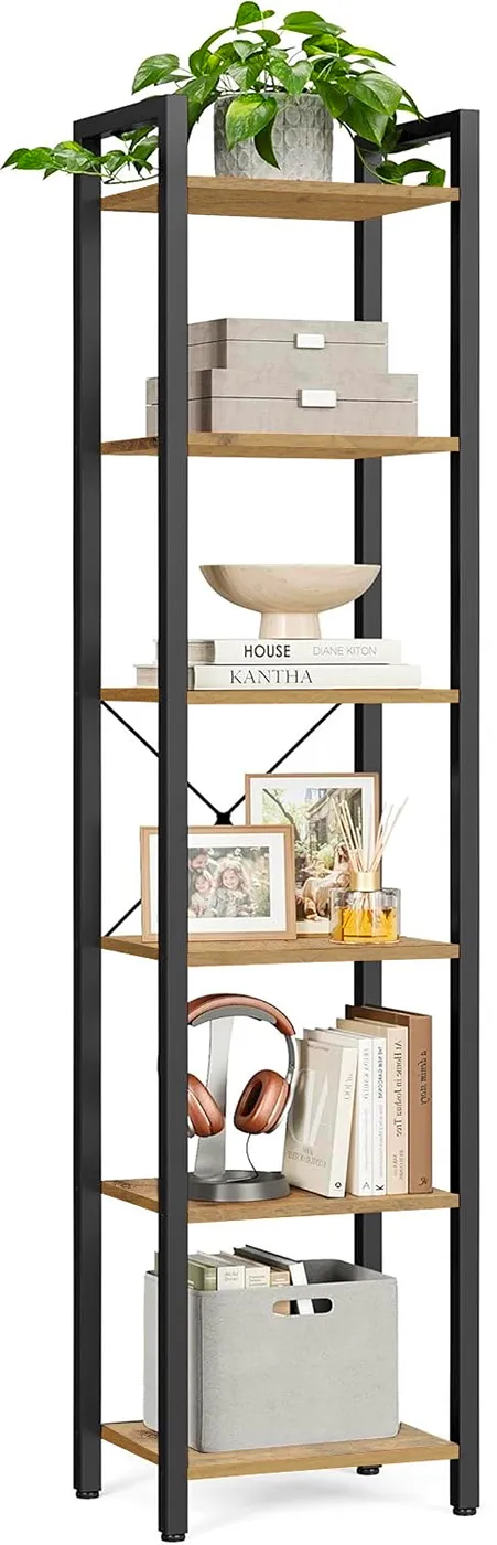 Minimalistyczny regał na książki dąb artisan - Tocador 9X