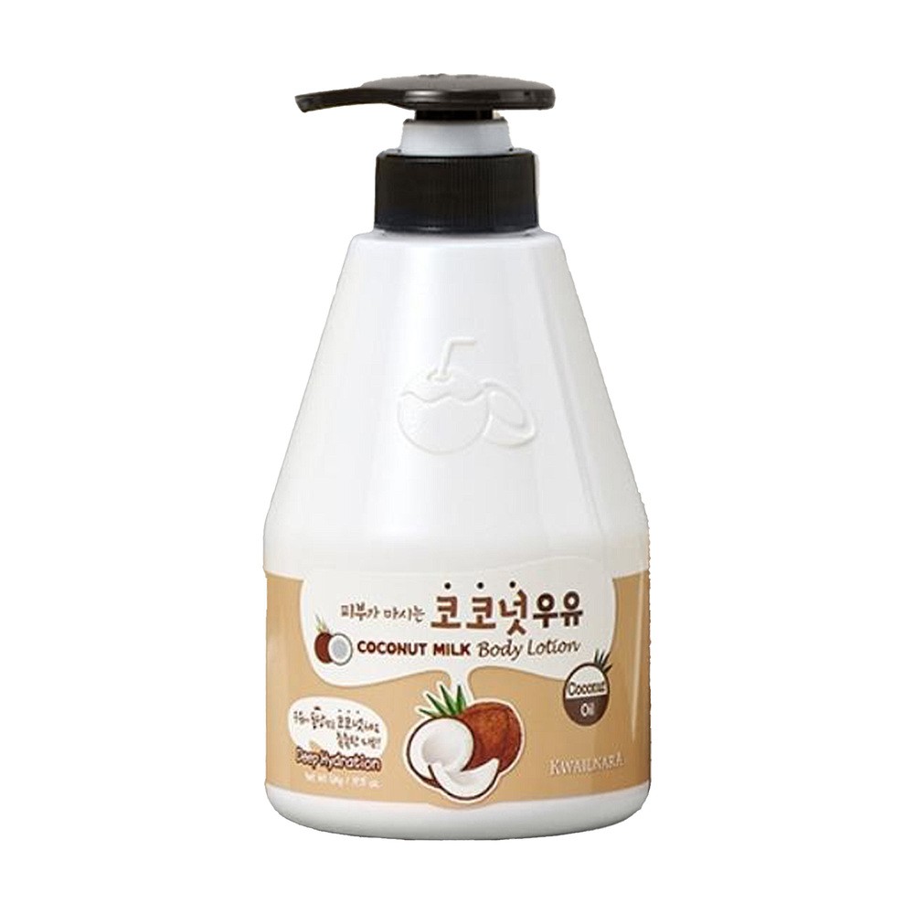 Kwailnara Coconut Milk Body Lotion, intensywnie nawilżający balsam do ciała, 560 g