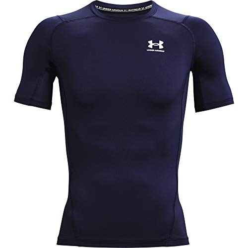 Under Armour Męski T-shirt Comp Ss z krótkim rękawem 1361518-410-X-Small