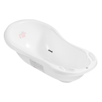 Wanienka HYLAT BABY Friends z korkiem i termometrem 84 cm Biały