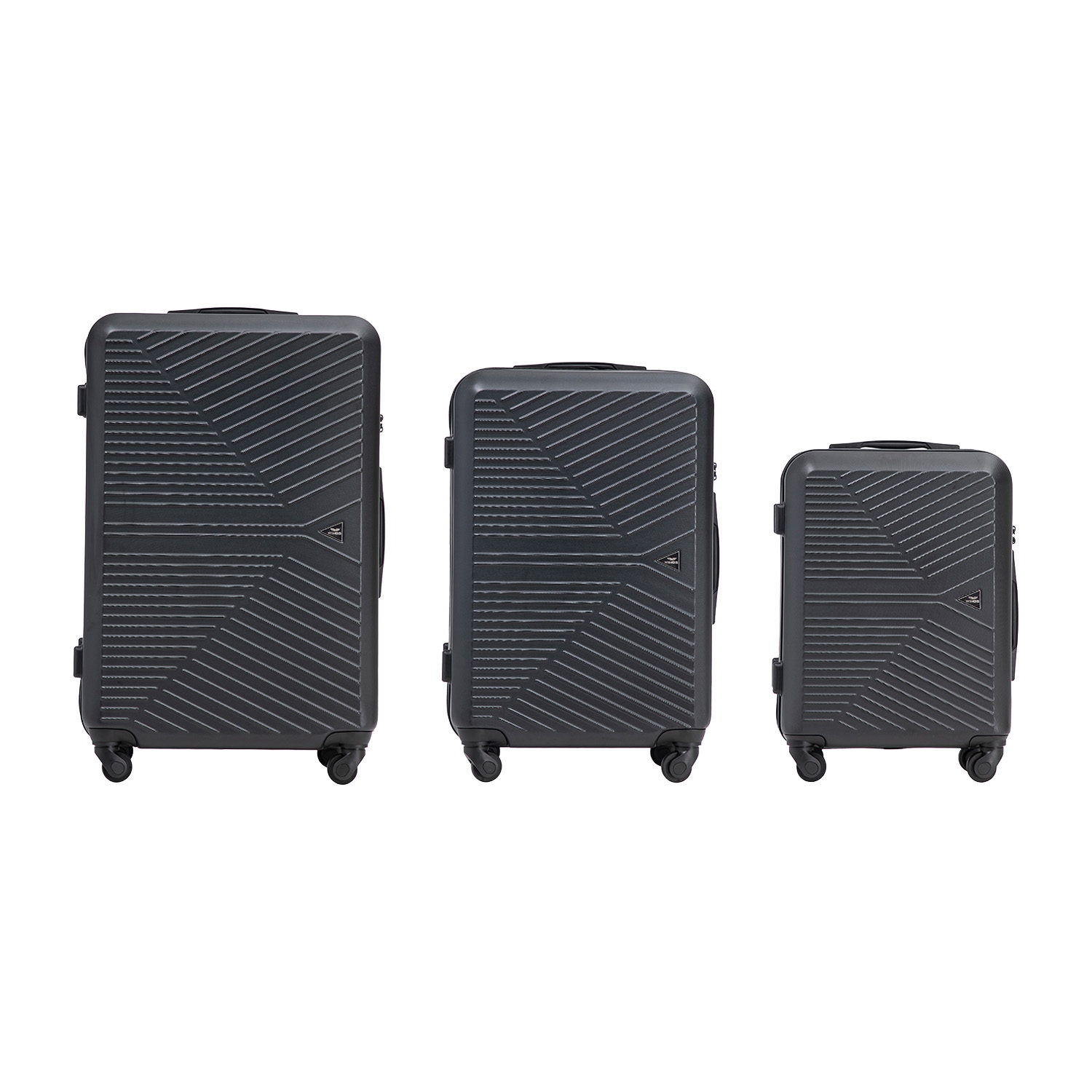 Zestaw walizek Wings Merlin, 3 szt., czarne