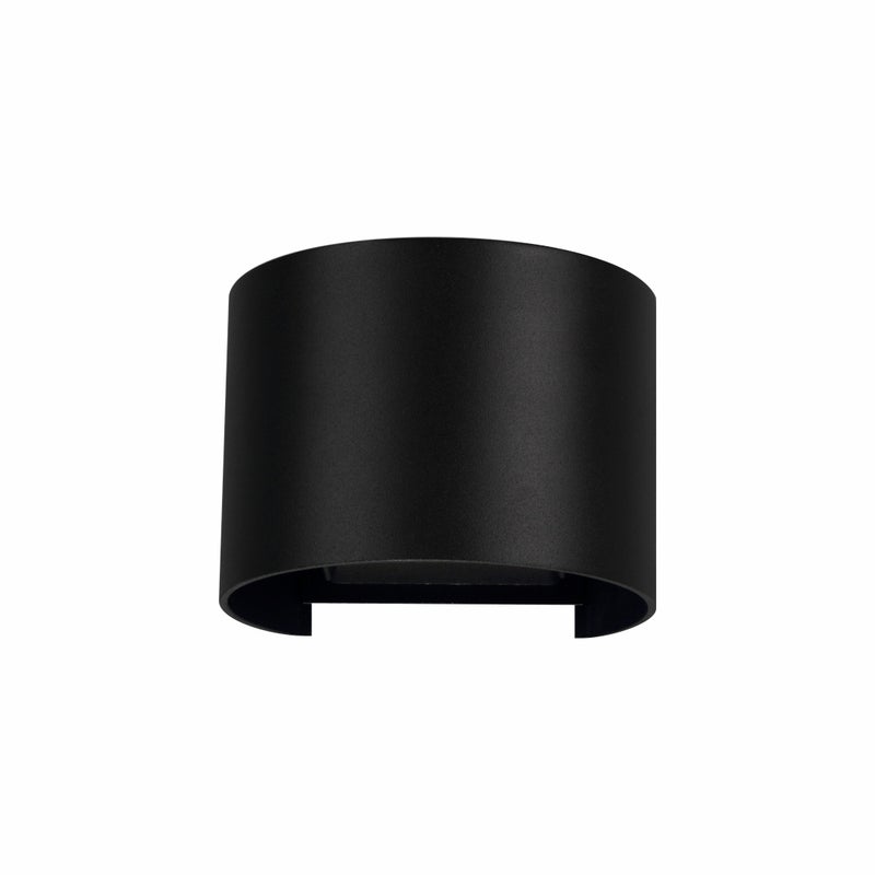 Kinkiet zewnętrzny 10cm Światło górne i dolne LED 6,8W Aluminium 4000K - Czarny