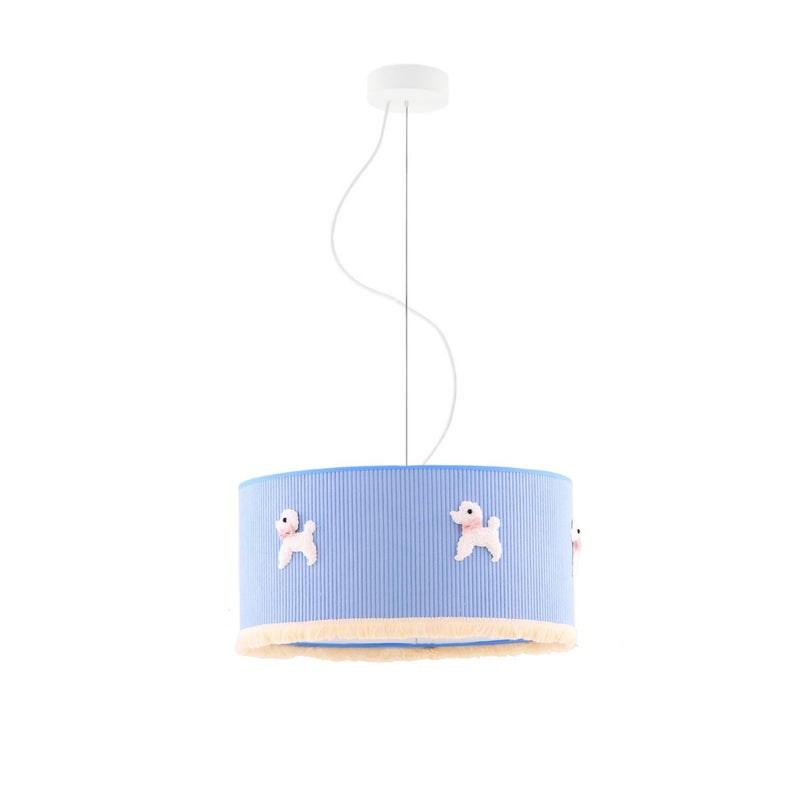 Lampa sufitowa żyrandol lampa wisząca z abażurem walec 40 cm PUPPY