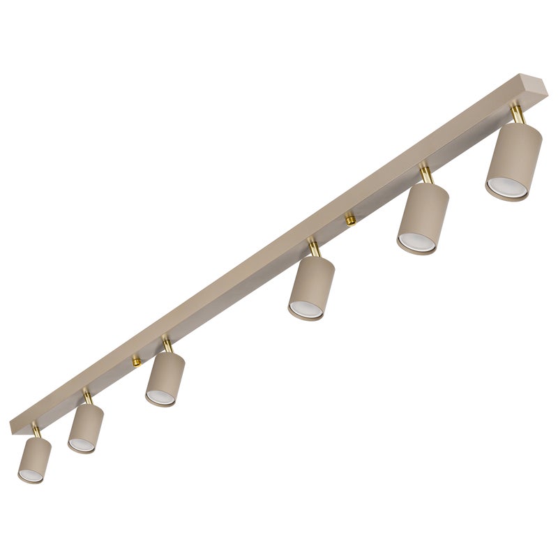 Lampa sufitowa 6x LED GU10 Bardo 120cm żyrandol ruchoma wisząca oprawa listwa beżowa MasterLED