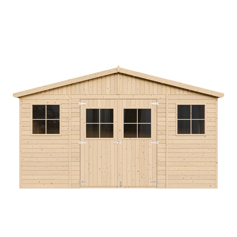 Drewniany domek z podłogą 12 m² Timbela M331+M331G
