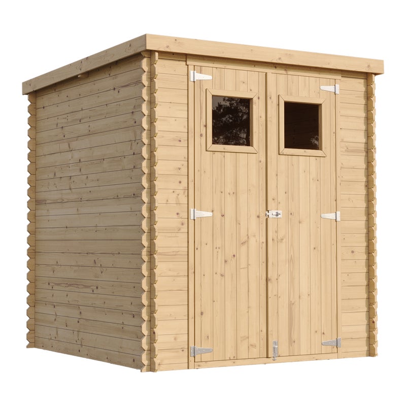 Domek ogrodowy 204x204x200 cm/3,53 m2 - Domek ogrodowy - Mały, drewniany - Dach, Okna - TIMBELA M309