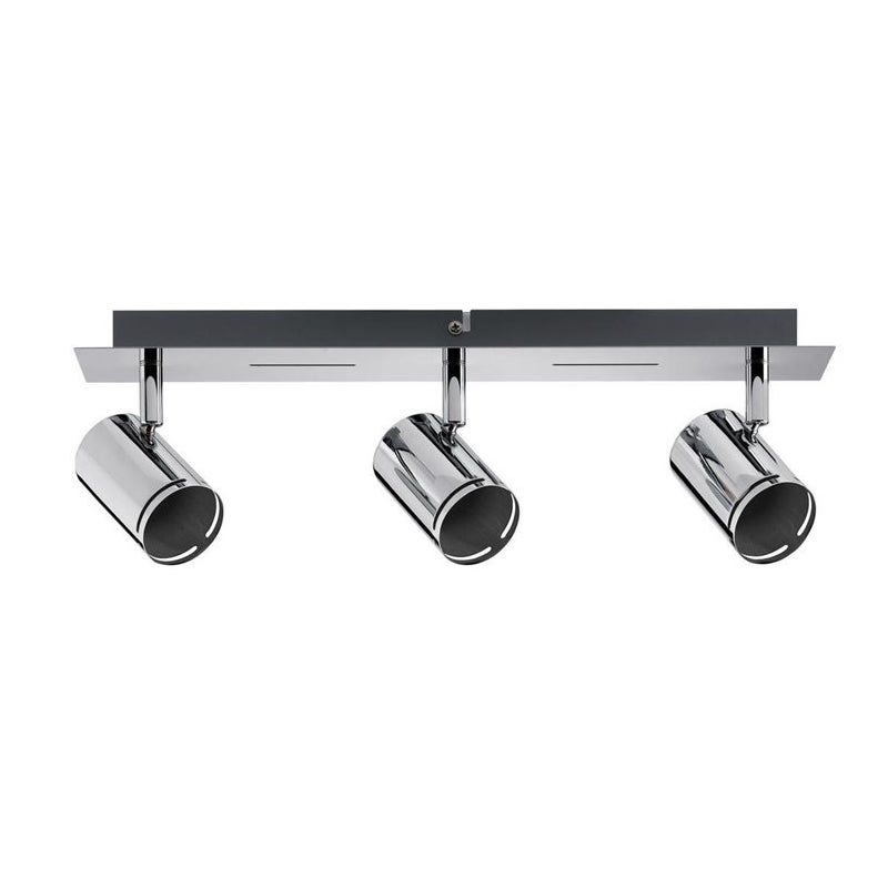 Reflektor sufitowy spot natynkowy Rondo listwa chromowany 3xGU10x10W wym: 42 x 7,5 cm metal Paulmann