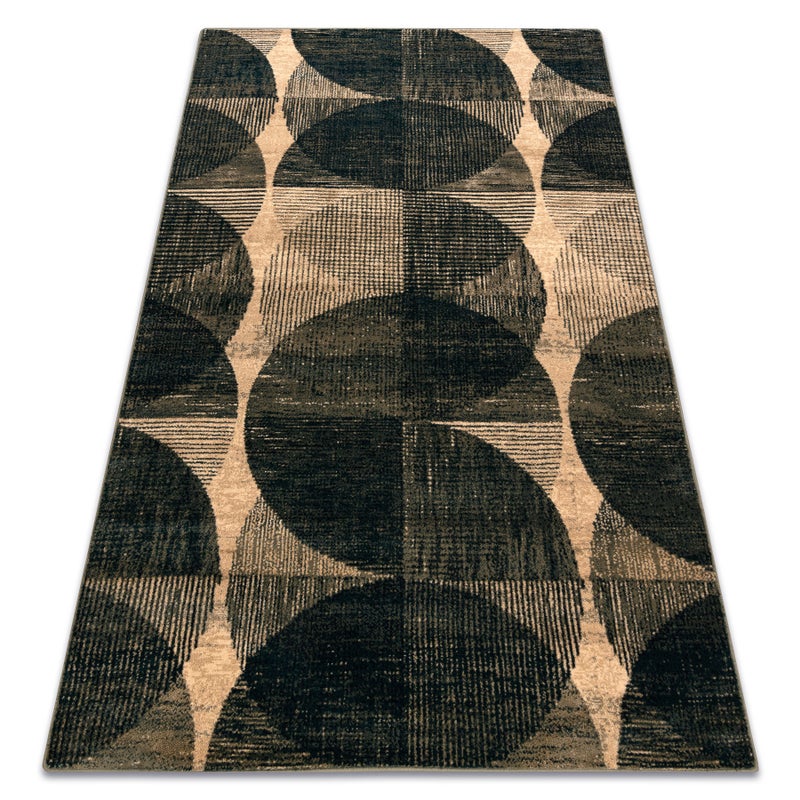 Dywan wełniany OMEGA FADO geometryczny jadeit zielony 200x300 cm