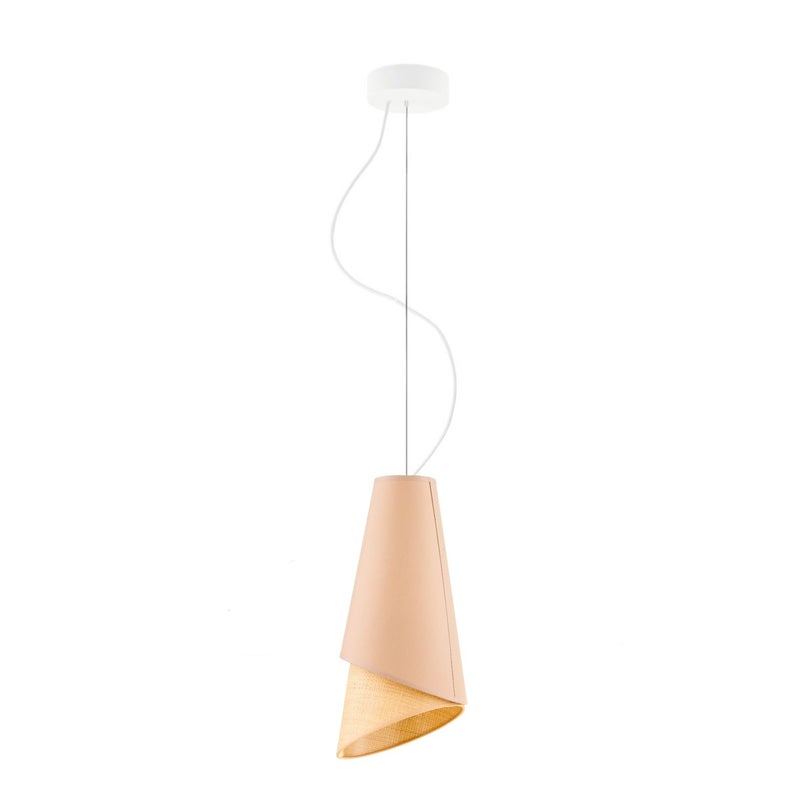 Lampa sufitowa żyrandol lampa wisząca z abażurem stożek DUO