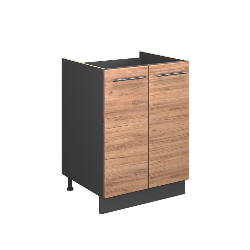 Vicco Szafka pod zlew Fame-Line, Dąb goldkraft/Antracyt, 60 cm