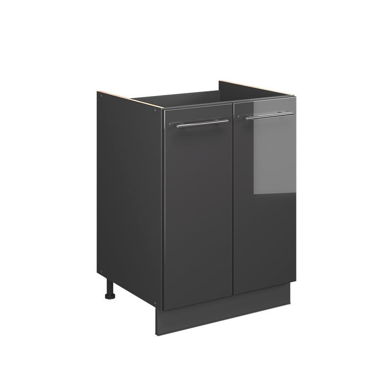 Vicco Szafka pod zlew Fame-Line, Antracyt połysk/Antracyt, 60 cm