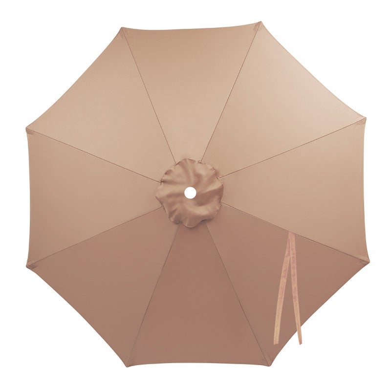 Pokrywa zapasowa do parasola ogrodowego, wodoodporna i odporna na promieniowanie UV, jasnobrązowa, średnica 200 cm, 8 żeber.